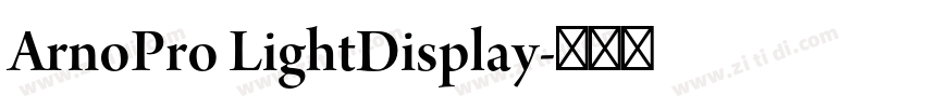 ArnoPro LightDisplay字体转换
